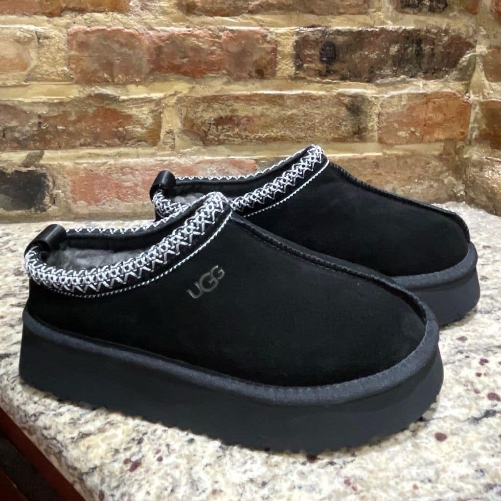 U G G black slip ons