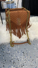 Load image into Gallery viewer, Camel fringe •y s l• crossbody
