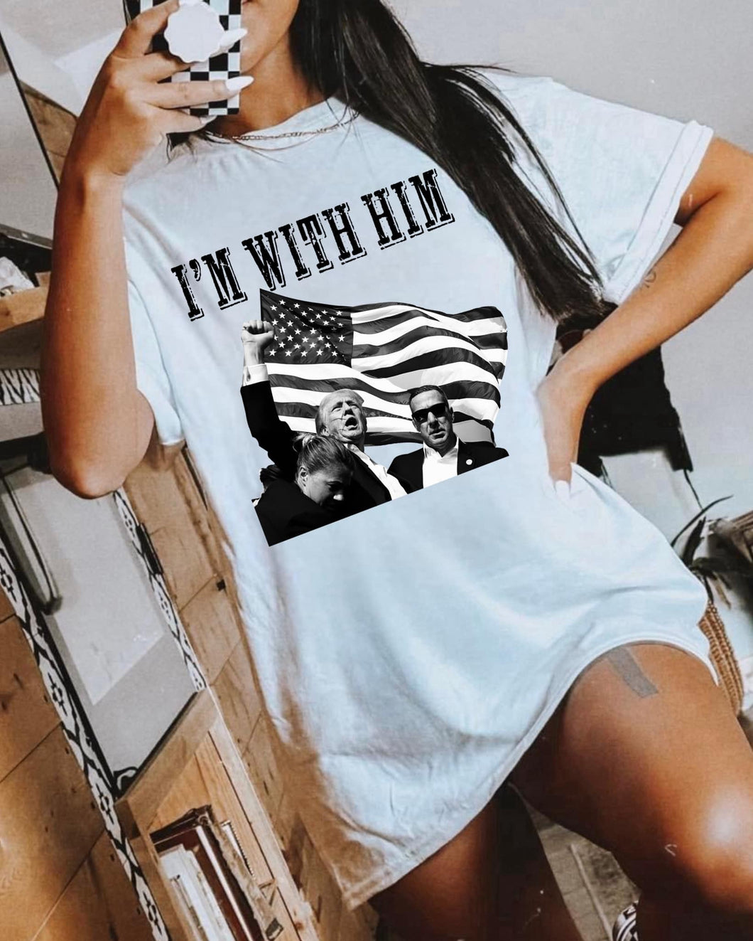 I’m with him trump tee