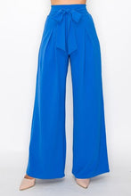 Load image into Gallery viewer, Palazzo Bow Tie Pants

